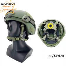 Casco antiproiettile MICH PE NIJ IIIA aramidico allenamento appeso fodera interna casco