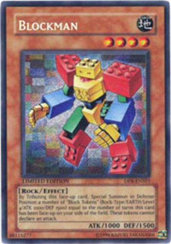YUGIOH! BLOCKMAN - SECRET RARE LIMITED EDITION - DPK-ENSE1 LP+