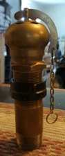 Vintage Antique Consolidated Brass Steam Heavy Safety Valve Whistle 7.75" Tall