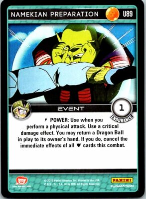 Namekin Preparation U89 Dragon Ball Z Perfection Uncommon Card TCG
