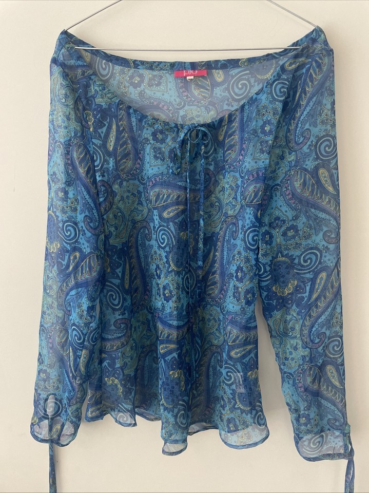 Women’s 14 Top Lightweight Blouse Paisley Style
