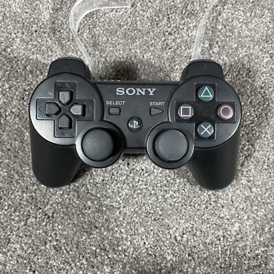ps3 slim ps3 controller can ps3 games work on a ps4 Sony Playstation PS3 Sixaxis Controller Black Genuine CECHZC1U OEM No  Cable