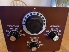 SCHEMATIC ONLY 6C8G TWINPLEX AM/SHORTWAVE REGEN RADIO  (450 KHZ  to 15.5 mhz)
