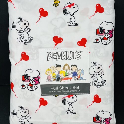 PEANUTS Snoopy FULL SHEETS SET Valentines Day Hearts Balloons Anniversary Red