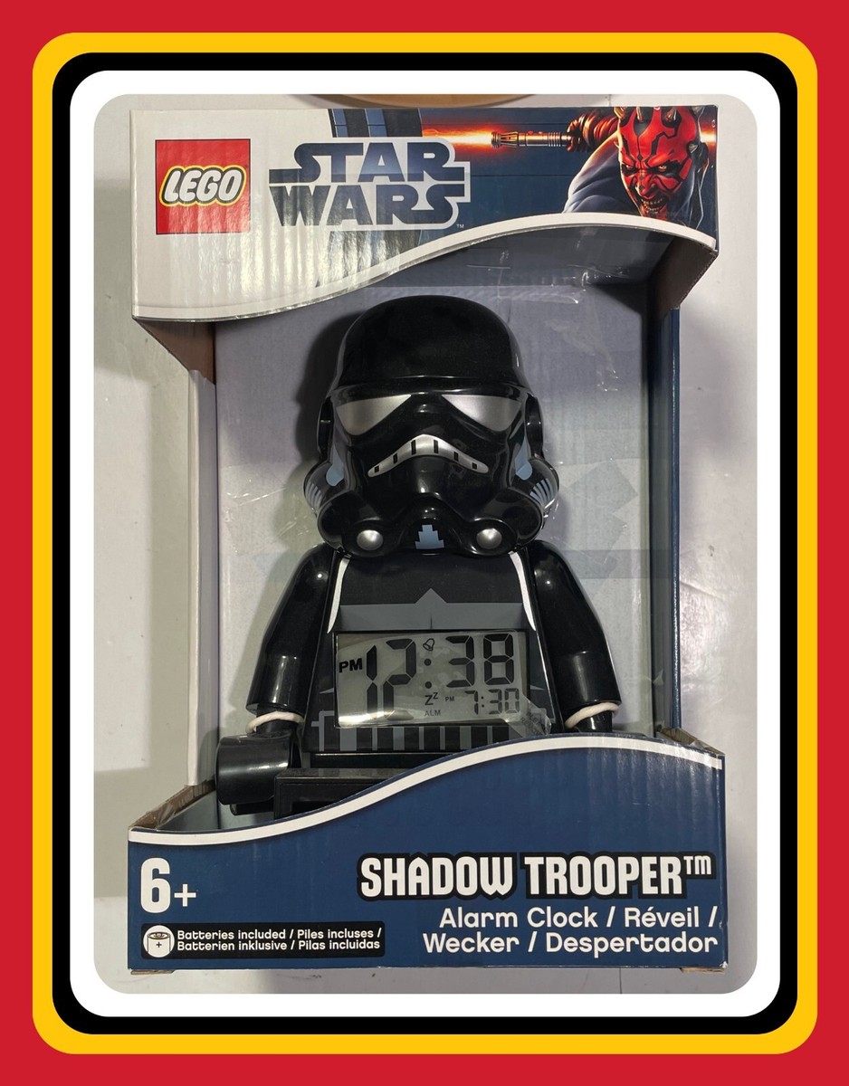 NEW Star Wars Shadow Trooper 2012 Lego Figure Light-Up Alarm Clock