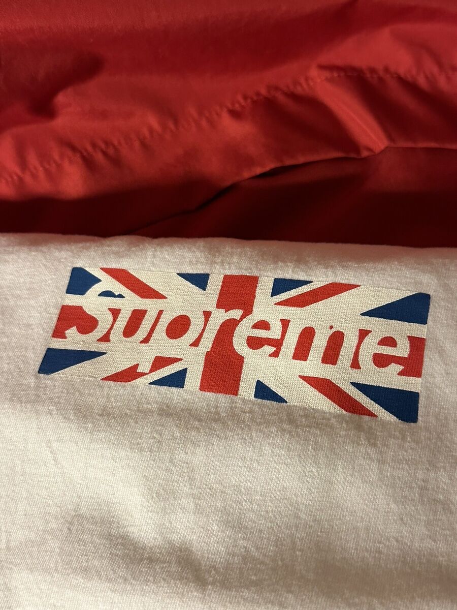 UK SUPREME Union Jack BOX Logo Sz LARGE (L)S/S T-Shirt~Andy UK SUPREME Union Jack BOX Logo Sz LARGE (L)S/S T-Shirt~Andy