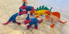 Target Bullseye Playground LOT 5 BIRTHDAY DINOSAURS Dino Party Figures Favors A