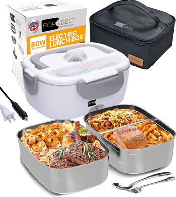 1.5L Electric Lunch Box Fast Heated Portable Food Warmer for Car Truck Office