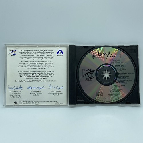 94.7 the Wave "Wave Aid" Vol. 1 CD OOP 1987 KTWV FM Los Angeles CA Radio Sampler - Picture 3 of 4
