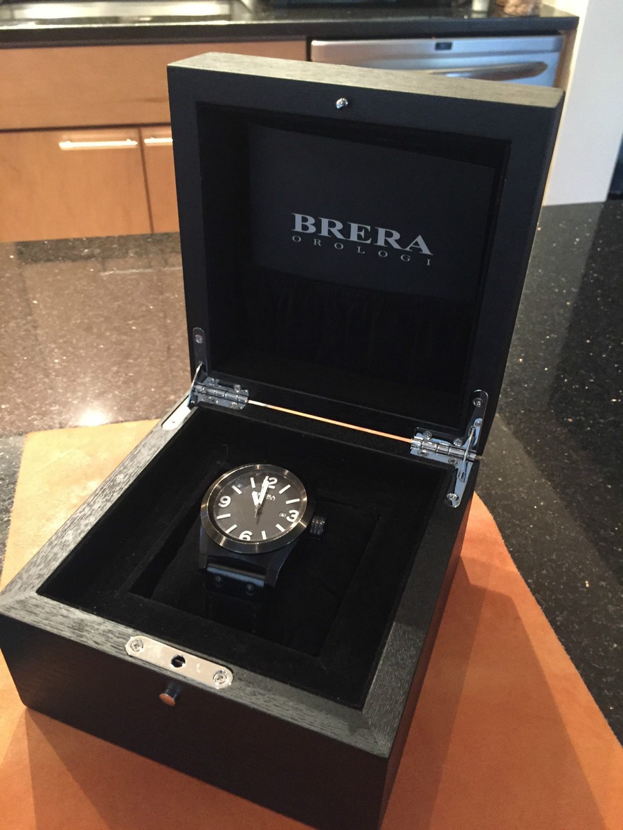 BRERA ETERNO SOLOTEMPO All Black with White numbers and  display picture 3