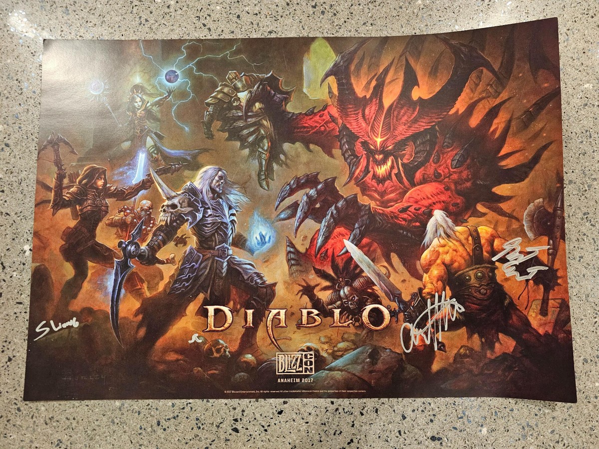 Blizzcon 2017 2018 Rare Overwatch Diablo Warcraft Starcraft Signed