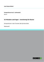 52 PräLudien Und Fugen - Vierstimmig FüR Klavier | Buch | 9783640869299