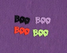 BOO  5 Halloween die cuts scrapbook cards