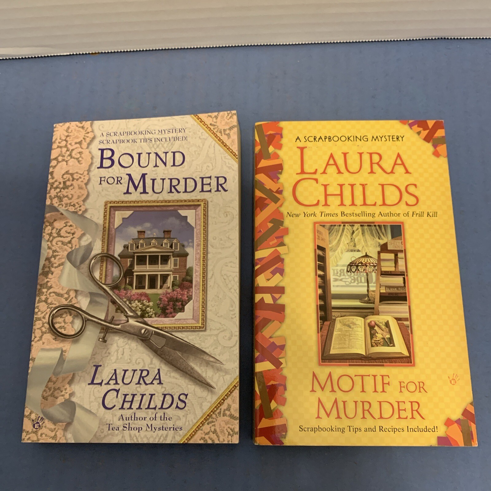 Lot of 16 PB Books Laura Childs Complete SCRAPBOOKING MYSTERY