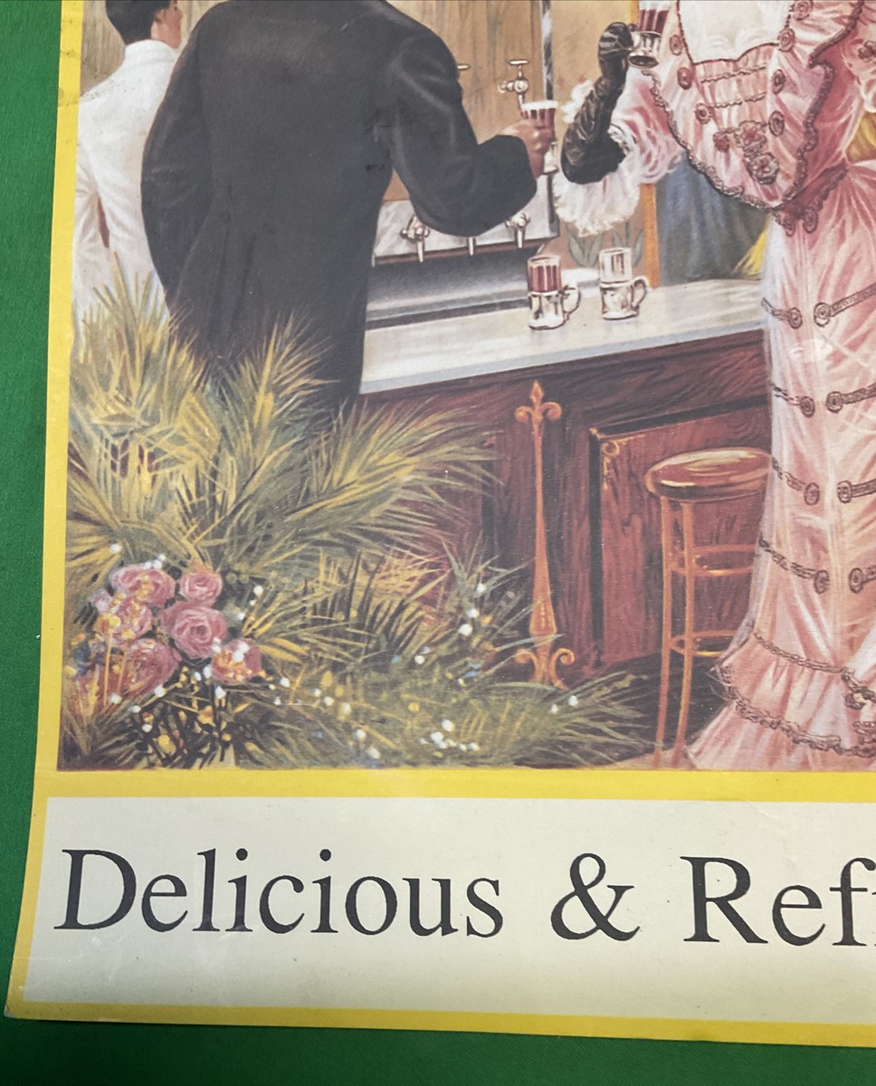 VTG COCA-COLA AFTER THE THEATRE POSTER 9 X12.5- Delicious &Refreshing.