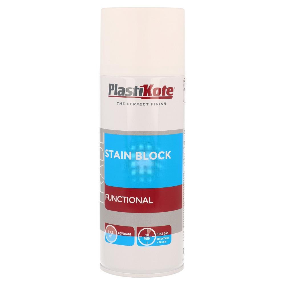 Stain Block Spray 400Ml, White, By Plastikote - Image 2