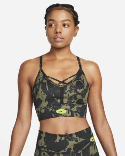 Nike INDY Women’s (Camouflage) Icon Clash Sports Bra Size Small - Foto 1 di 5