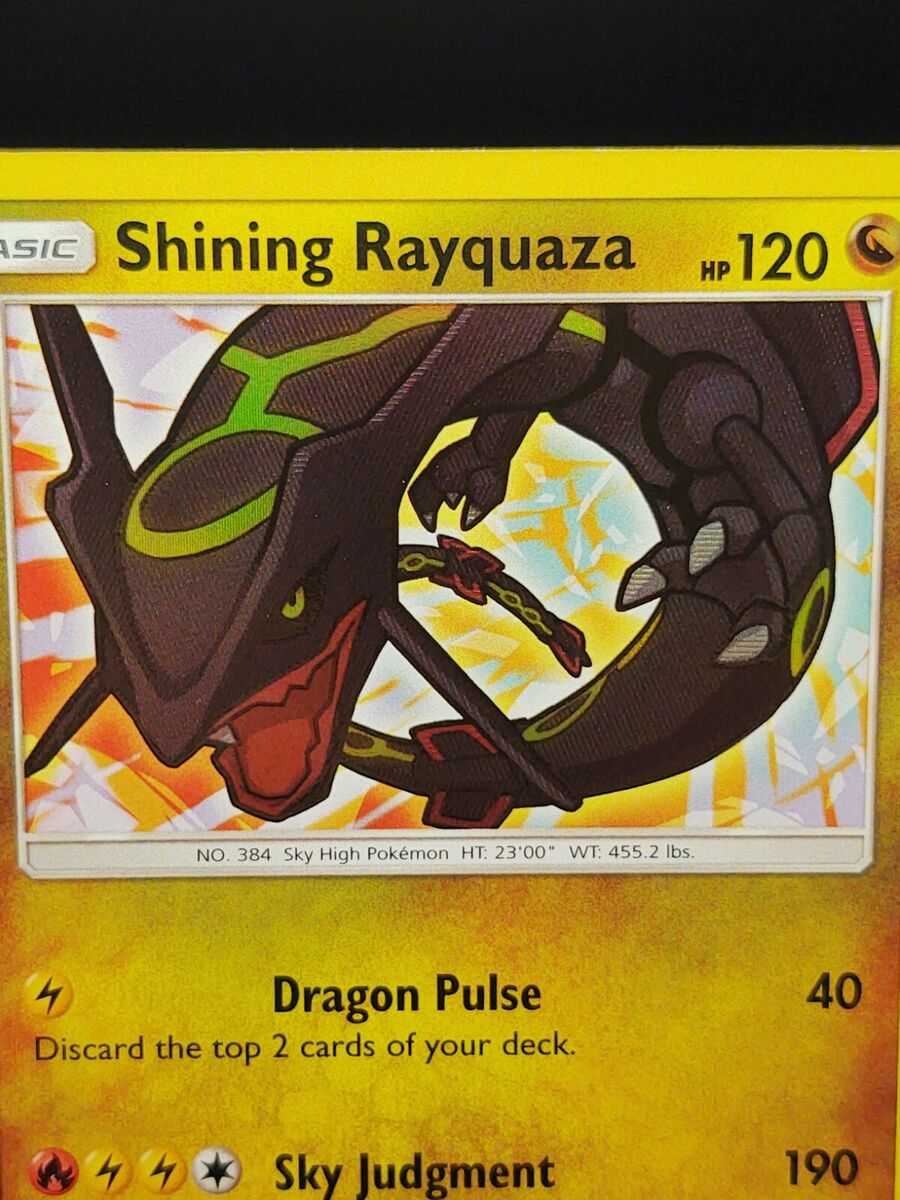 Pokemon Card TCG Thai Rayquaza Shining Shiny Holo Legends Rare