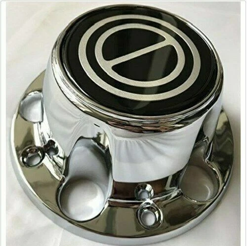 Tapacubos centrales cromados Ford F150 Bronco Van 1980-1996 logotipo NEGRO 4 un. Foto 3 de 4