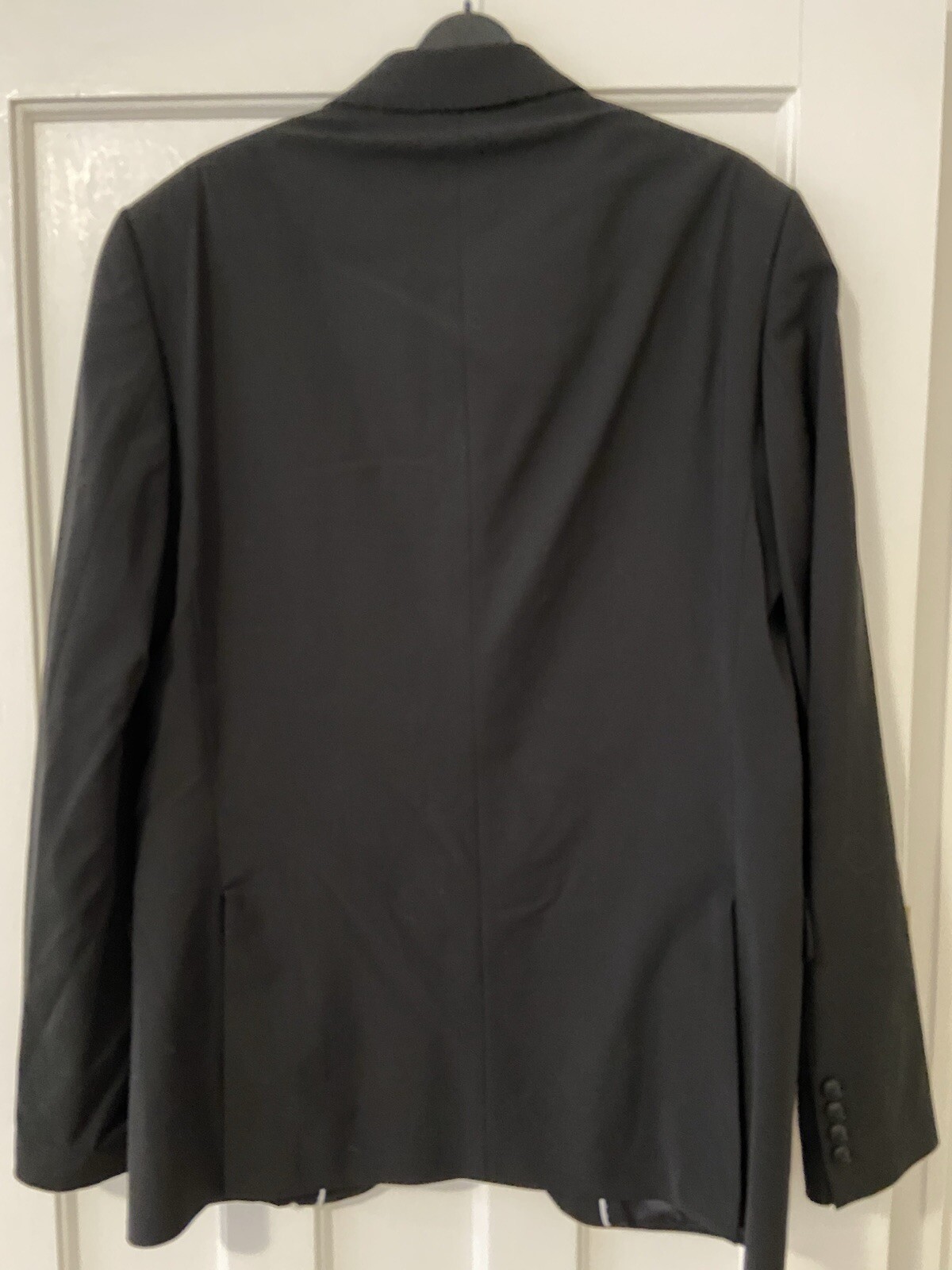 M&S Wool Rich Tailored Jacket, Black Chest 40" Long, RRP £75 image 3