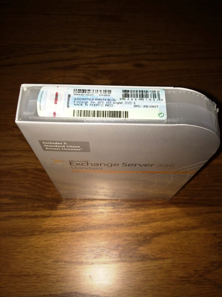 Microsoft Exchange Server 2010 Standard,SKU 312-03977,64-Bit,Full Retail,5 CAL - Image 2 of 4