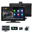Wireless Apple Carplay 9" Car Play Touchscreen 4K Dash Cam 1080P Backup Camera
