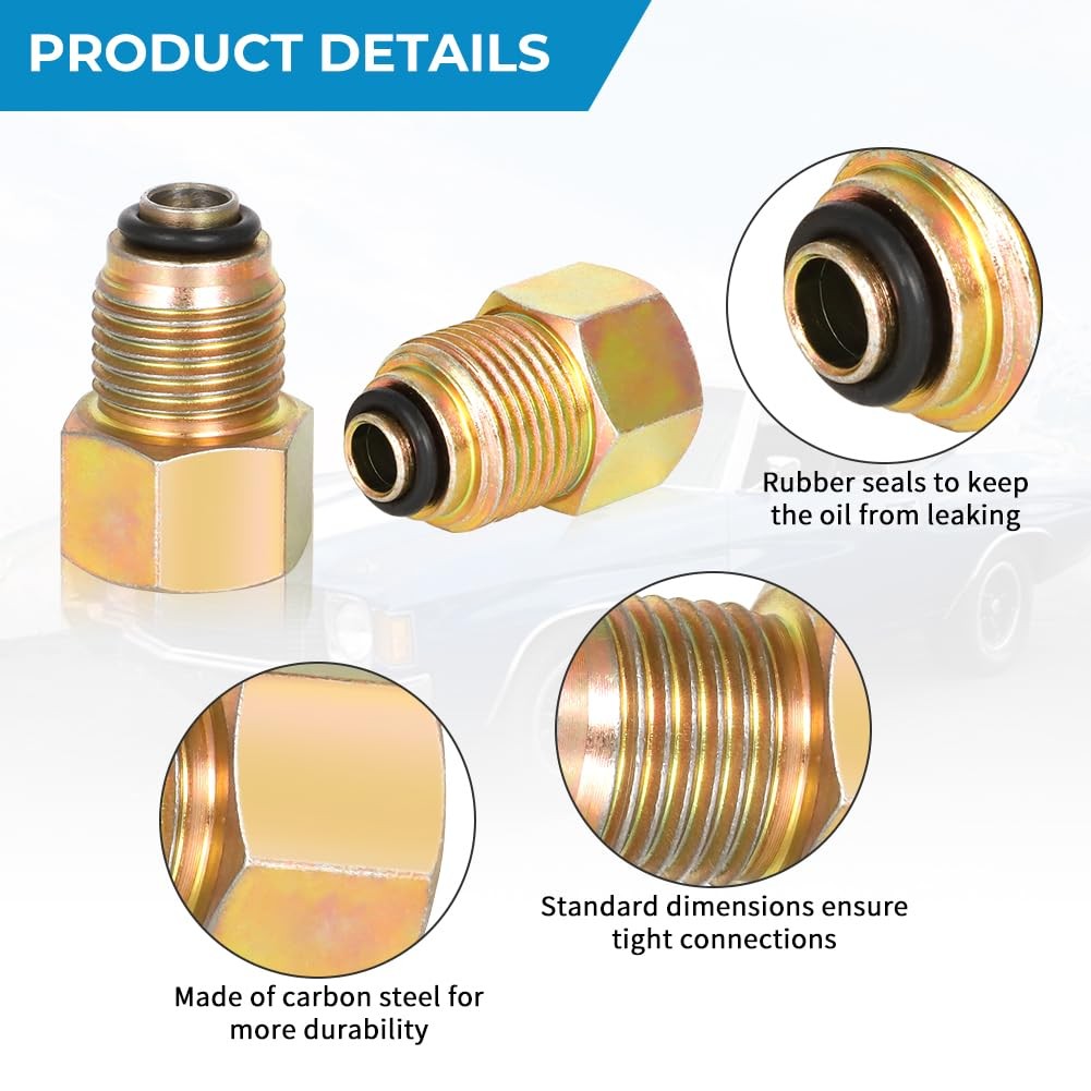 LS Swap Parts Power Steering Line Adapter Fitting Carbon Steel LS Pump To 3/8”