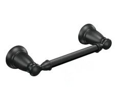 MOEN Banbury Pivoting Double Post Toilet Paper Holder in Matte Black Y2608BL