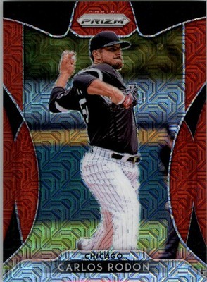 2019 Panini Prizm Prizms Red Mojo #155 Carlos Rodon /299 - BB
