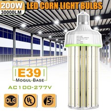 200 Watt Commercial LED Corn Light Bulbs Replacement 1000W MH/HID E39 Mogul Base