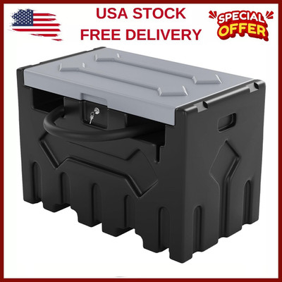  52Gallon Portable Diesel Fuel Tank W/12V Elec.Transfer Pump Hose Auto Nozzle