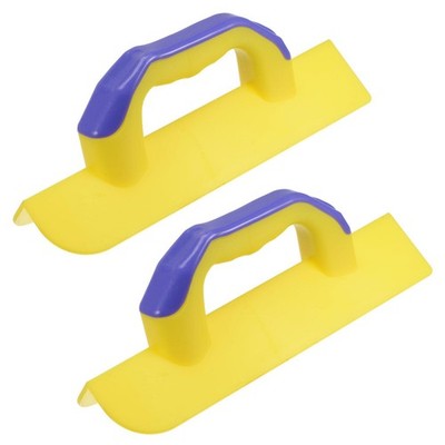 Outside Corner Trowel 3.3 Inch Plastic Drywall Corner Knife Tool, Yellow 2pcs