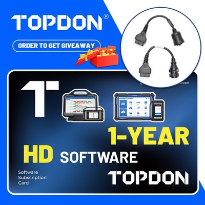 2025 TOPDON 24V HD Kit 1-YEAR Software Update Card Activation Phoenix Smart /Max
