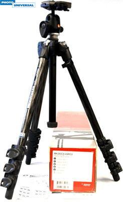 Manfrotto MT293C4 + 494RC2 Carbon Stativ mit Kugekopf Kit | Set | MK293C4-A0RC2