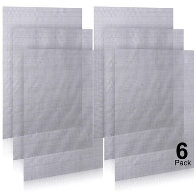 6 Pack 12''×8'' Wire Mesh Screen, 1mm Hole 20 Mesh 304 Stainless Steel Mesh Screen