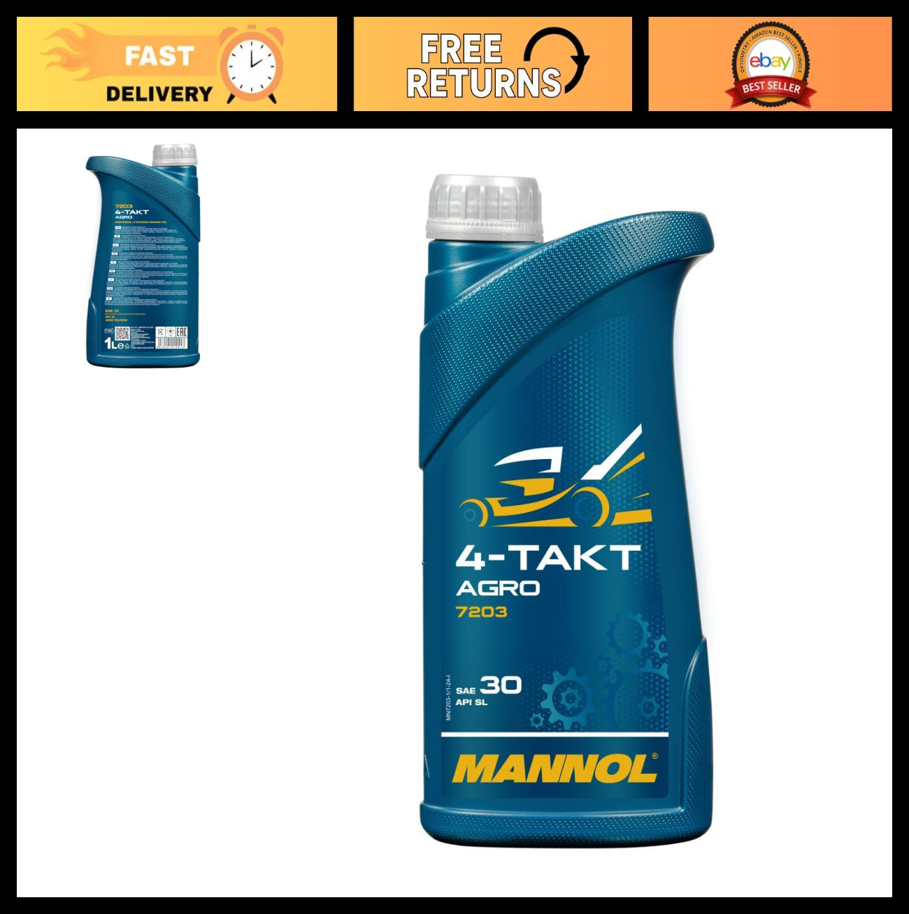 - Premium 4-stroke Engine Lubricant, 1l