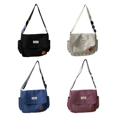Lightweight Practical Nylon Shoulder Bag Spacious For Commute Travel Daily Use