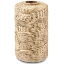 2mm Natural Jute Twine String Thin for Craft 2mm  328 Feet  100M  Brown