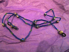 Vintage Eyeglasses Chain:  Lightweight Gold Tone Sunglasses Strap Holder 24"