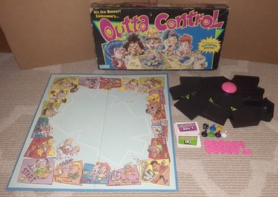 VTG 1992 PARKER BROTHERS OUTTA CONTROL BOARD GAME W/ ELECTRONIC BUZZER TESTED