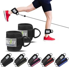 Ankle Straps for Cable Machine Pair Adjustable Padded Gym Leg Glute Kickbacks