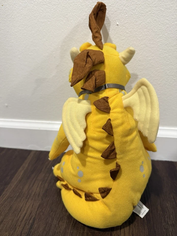 Peluche Hasbro Playskool 12" 2000 Amarillo LIMPIO USADO EN EXCELENTE ESTADO RARO Quetzal Dragon Tales Foto 4 de 4