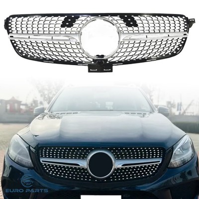 For Mercedes-Benz W166 GLE-Class GLE350 GLE43 2016-2019 GTR Front Grille Diamond