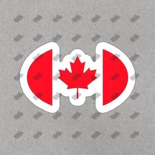 Canadian Flag Vinyl Sticker Decal Perfect for Laptops, Water Bottles, 780332