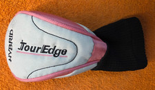 TOUR EDGE HYBRID HEADCOVER PINK - BLACK - WHITE