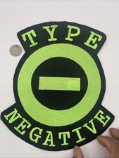 Type O Negative Band Logo XL Patch: Sew On, Quality Embroidery, 10 X 8 1/2