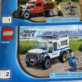 LEGO City 60048  Set of Three Manuals ONLY Police Dog Unit
