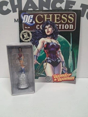 DC Chess Collection - WONDER WOMAN - Figure Eaglemoss WHITE QUEEN #34 NEW
