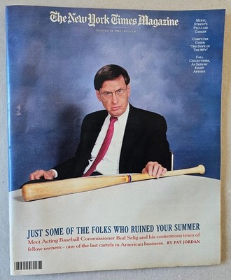 The New York Times Magazine Sept. 18, 1994 Bud Selig Cover Meryl Streep's Career