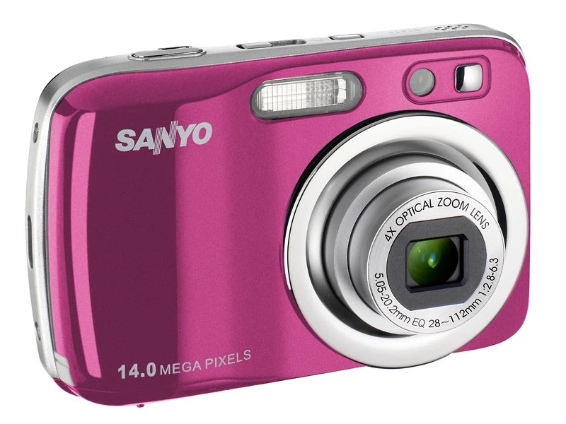 Sanyo VPC S1414 Digital Camera 14.0MP 14x Optical Zoom Pink Red-Eye Reduction - Image 4 of 4